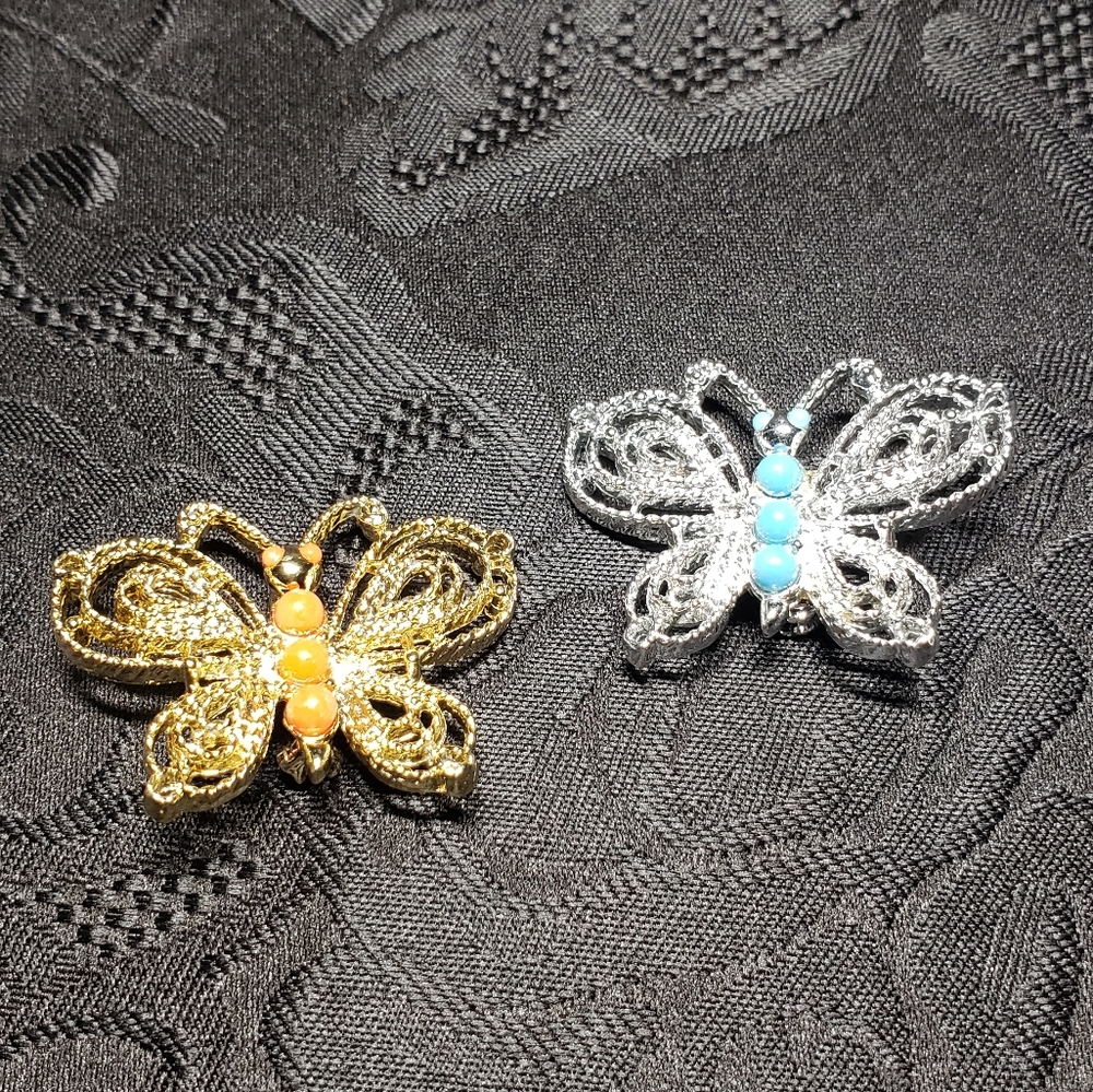 Vintage Butterfly Brooches